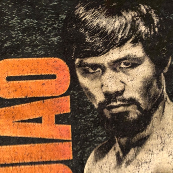 Vintage Pacquiao and Fight Blk tee boxing - Picture 4 of 8